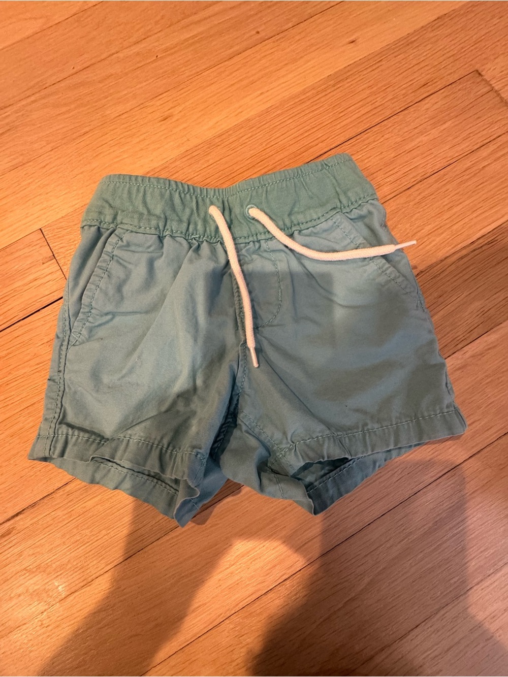GAP Light Teal Elastic Drawstring Shorts